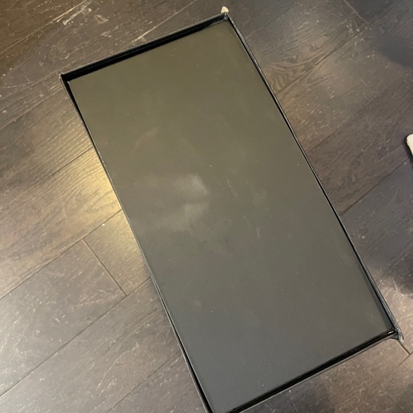 Chanel black white empty bag box decoration storage w/tissue rare size - Picture 11 of 14